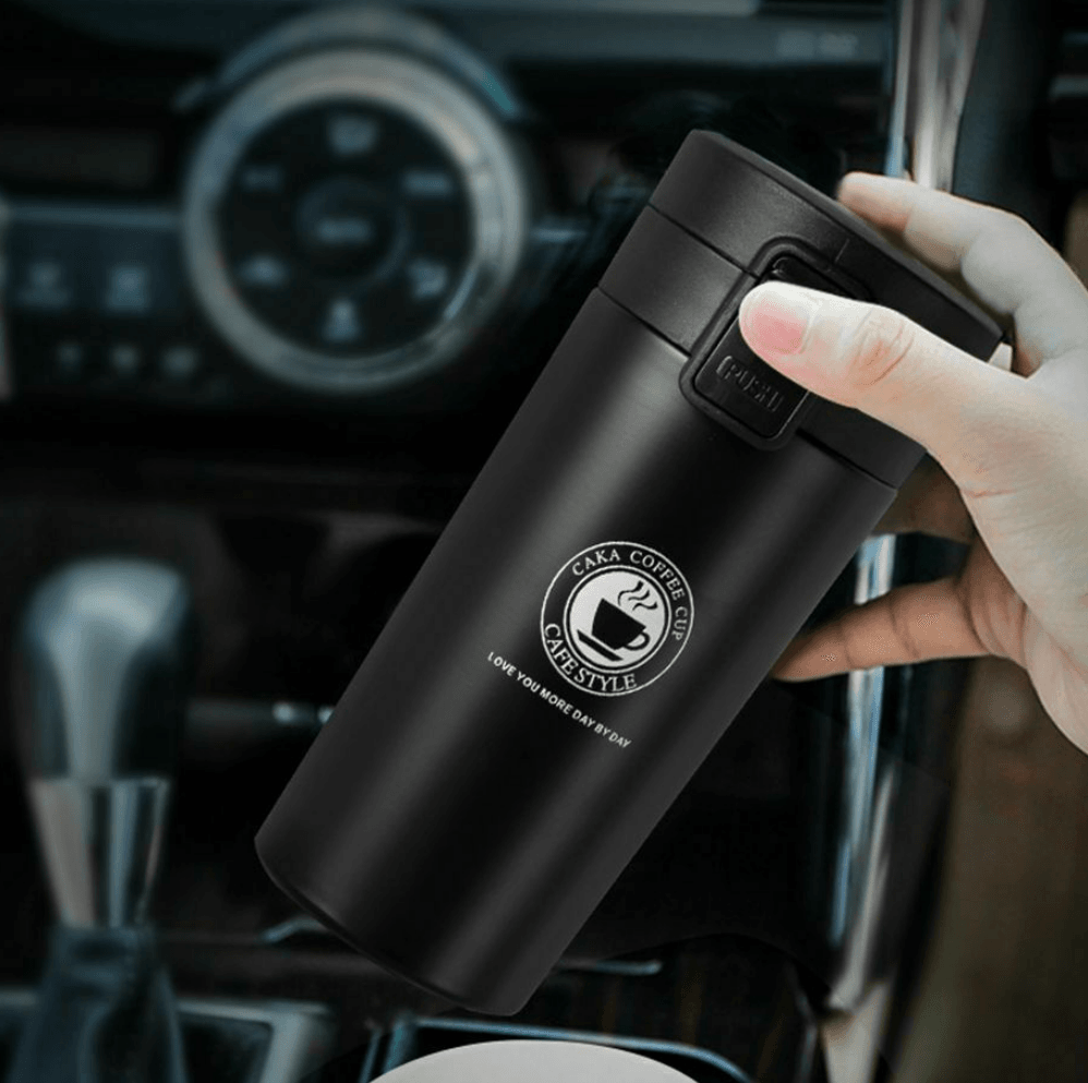 Double Wall Vacuum Insulated Travel Coffee Cup (380ml) - DMC Wholesale