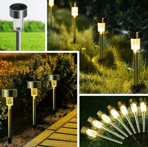 LED Solar Lamp Set (10 pcs) - Alt View