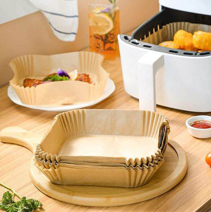 Square Disposable Air Fryer Parchments (100 pcs) - DMC Wholesale