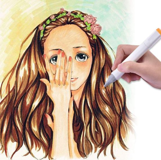 Coloured Dual Marker And Highlighter Pen Set (80 pcs)