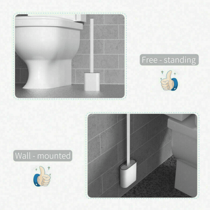 Silicone Flex Toilet Brush With Holder - DMC Wholesale