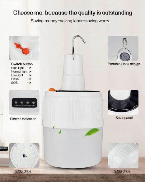 Solar Emergency Lamp - DMC Wholesale