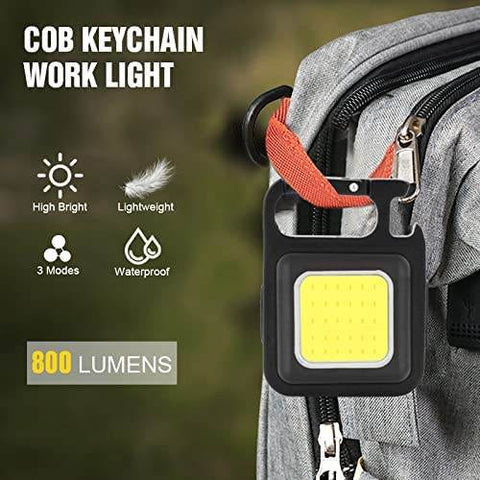 Mini 800 Lumens COB Keychain - Alt View