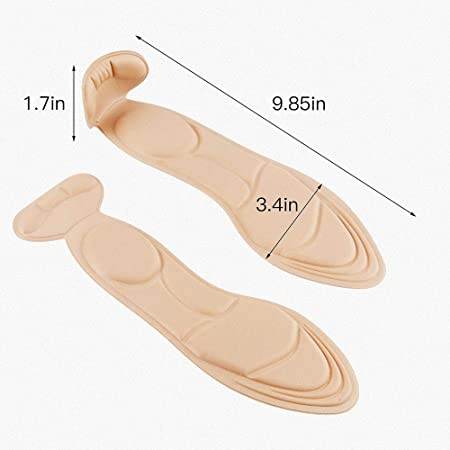 4D Soft Sponge Heel Insoles (2 pcs) - DMC Wholesale