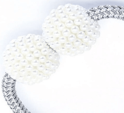 Magnetic Curtain Ties with Pearls (2 pcs) - DMC Wholesale