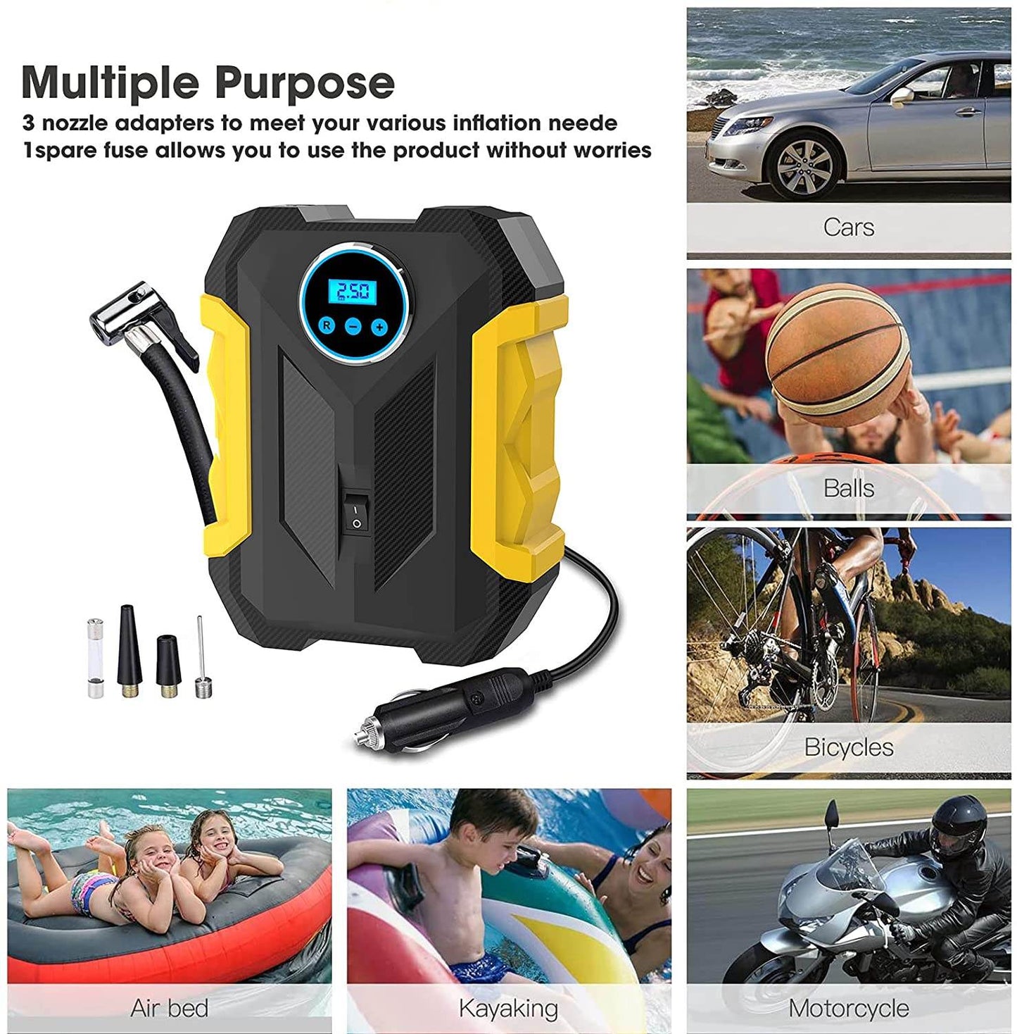 Digital Air Compressor (DC 12V) - DMC Wholesale