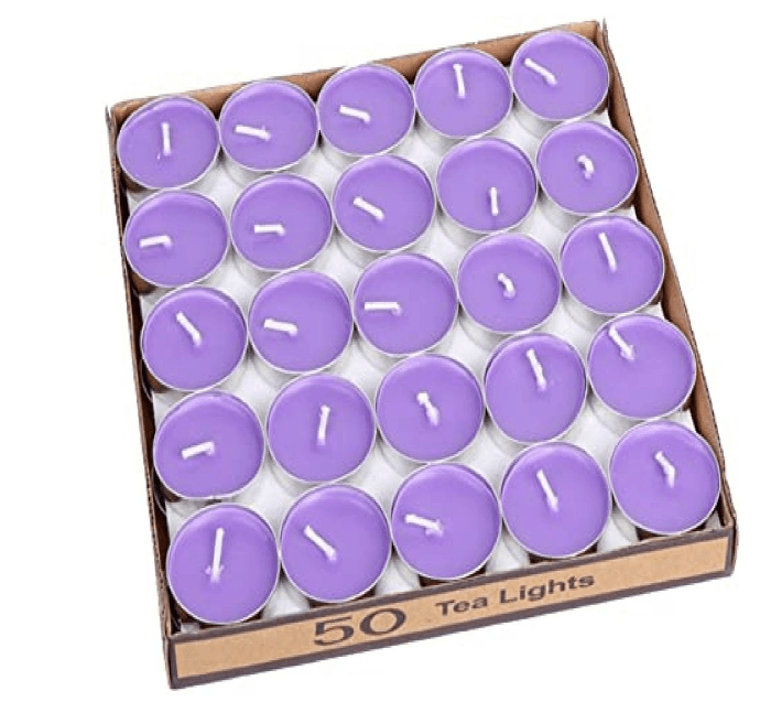 Coloured Tea Light Candles (50 pcs) - DMC Wholesale