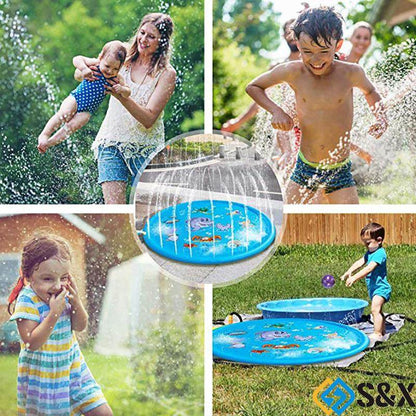 Inflatable Round Water Splash Play Fountain For Children (1m) - DMC Wholesale