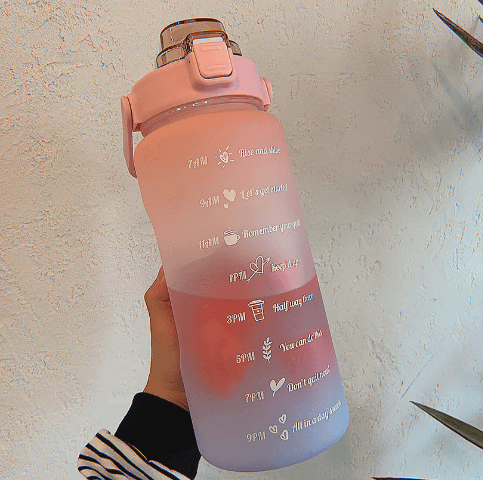 Motivational Water Bottle (2L) - DMC Wholesale