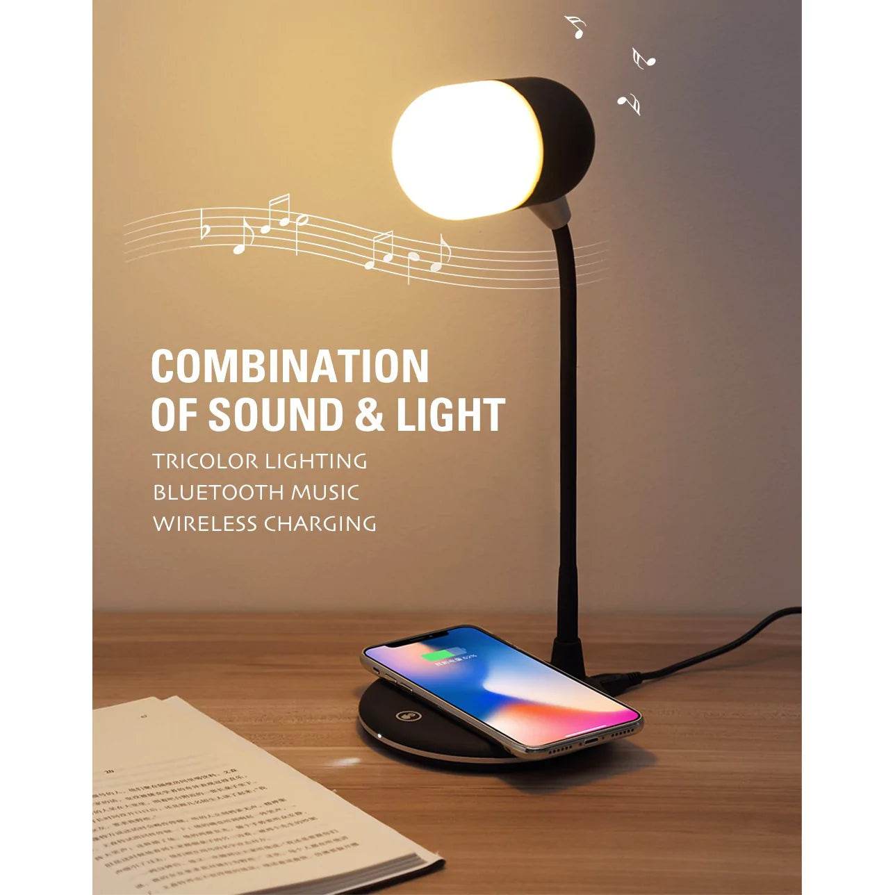 3in1 Smart Speaker, Charging Lamp - DMC Wholesale