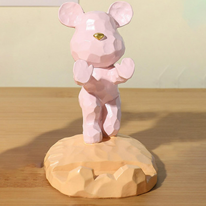Bear Sculpture Mobile Phone Stand