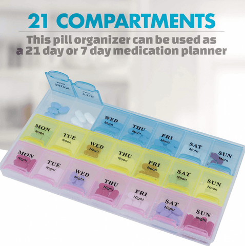 Weekly Pill Organiser (21 Compartment) - Alt View