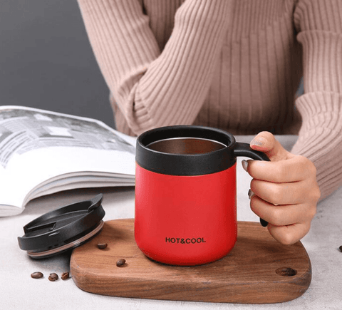 Double Steel Thermos Coffee Mug (500ml) - Alt View