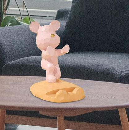Bear Sculpture Mobile Phone Stand