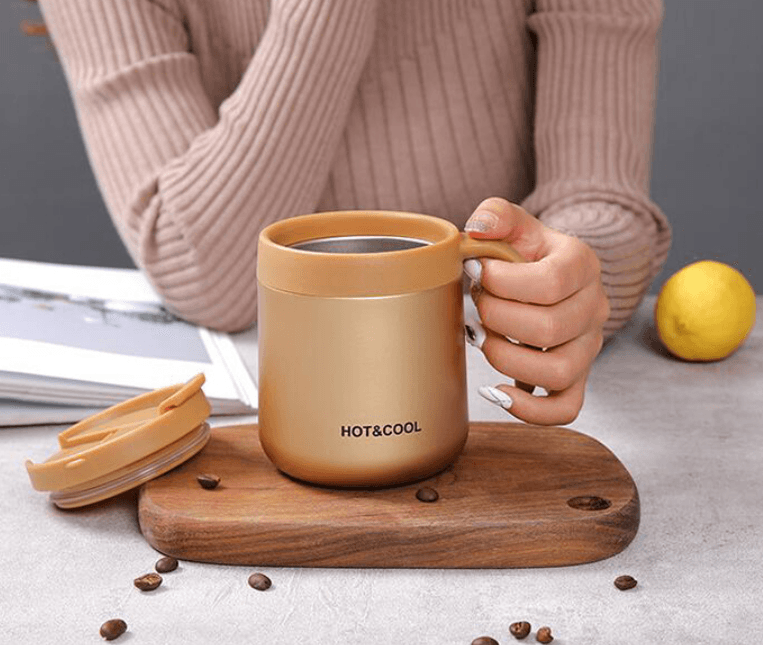 Double Steel Thermos Coffee Mug (500ml) - DMC Wholesale