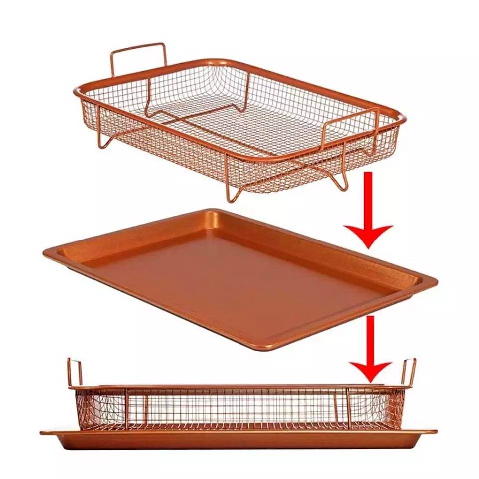 Rectangular Copper Chef Crisper - DMC Wholesale
