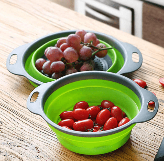 Collapsible Filter Basket Colanders (2 pcs) - DMC Wholesale