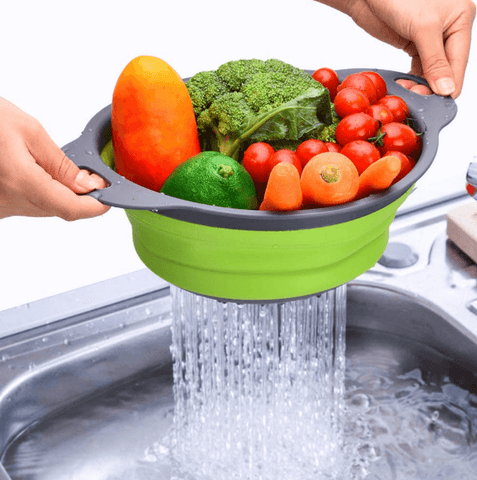 Collapsible Filter Basket Colanders (2 pcs) - Alt View